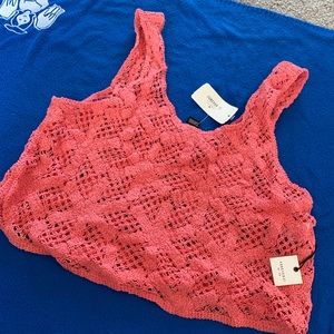 Cute cropped cover up!